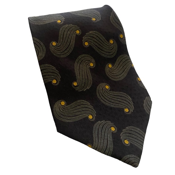 Vintage Giorgio Armani Cravatte 100% Silk Made in Italy Tie Men's Luxury - Picture 6 of 8